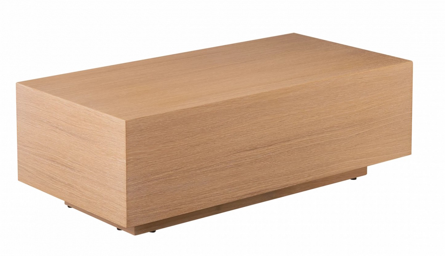 Blomus Goba Couchtisch aus hellem Holz, rechteckig, modernes Design für Wohnzimmer und Lounge.