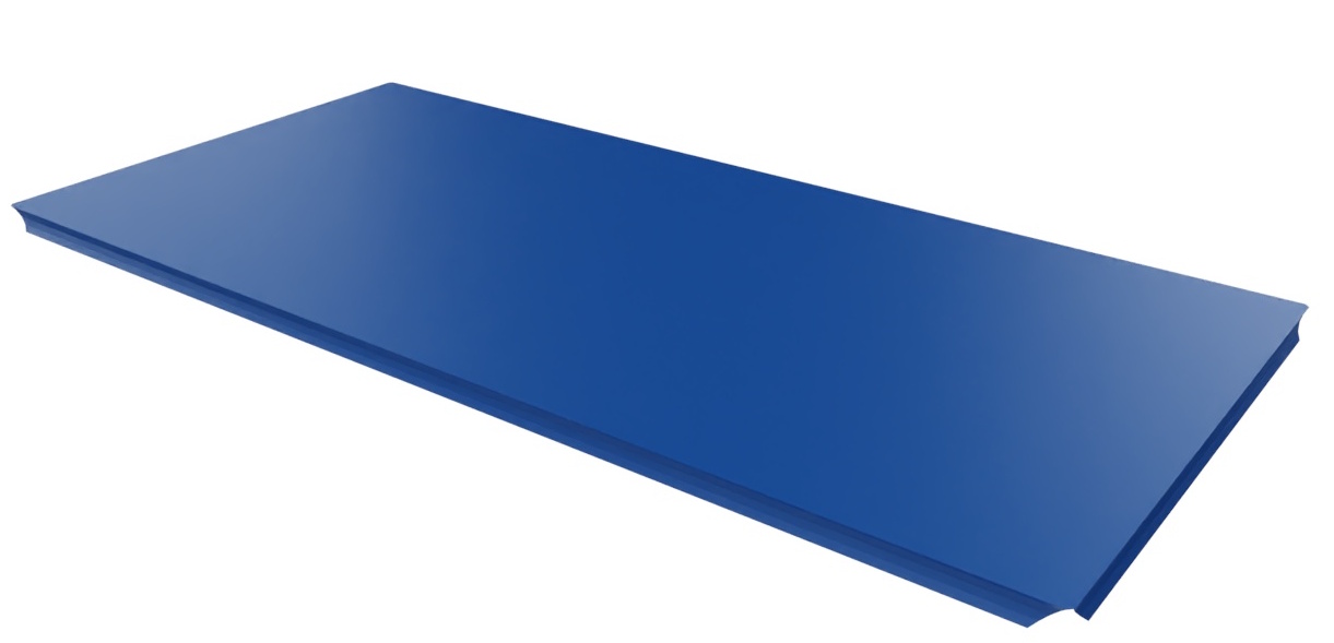 USM Haller afdekplaat van metaal, reserveonderdeel, gentiaanblauw, 75 x 35 cm