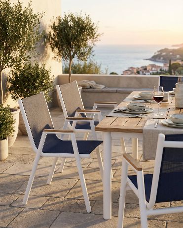Pilotis-fauteuil met armleuningen Batyline Outdoor Fermob