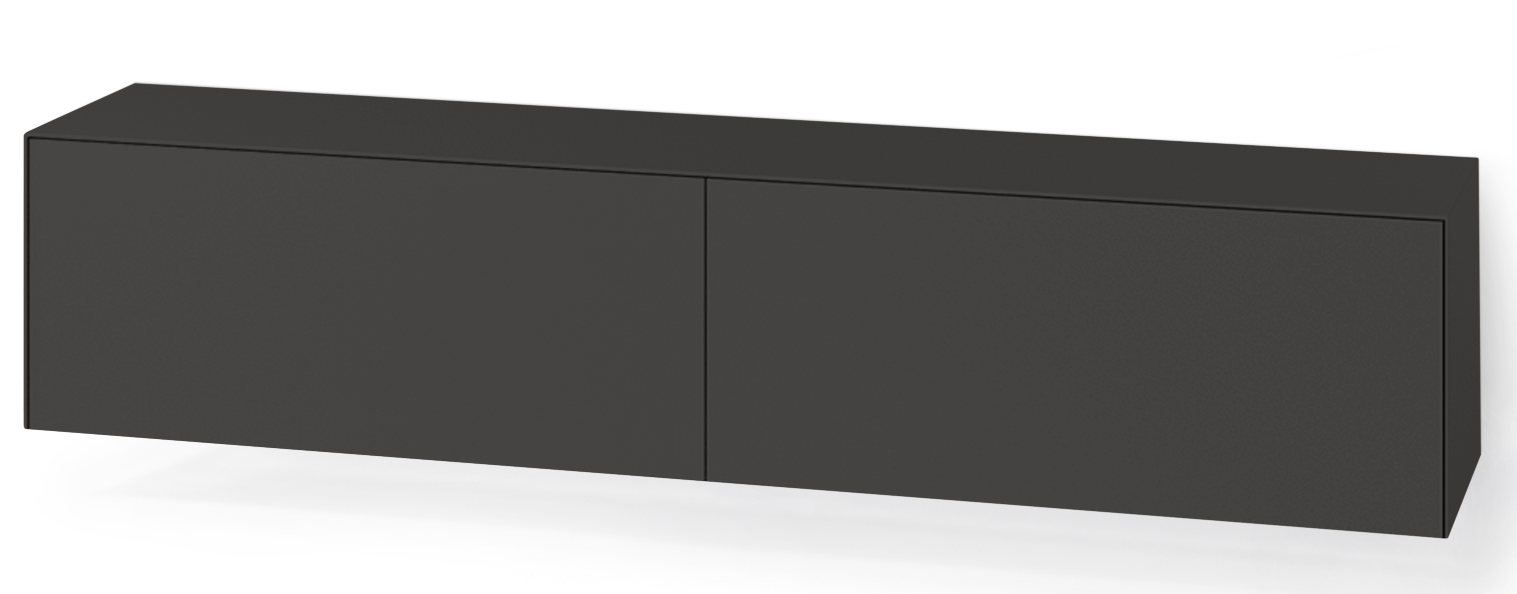 Dunkelgraues Nex Pur Box Board von Piure mit Schubkasten, modernes Wandregal für Wohnzimmer und Büro.