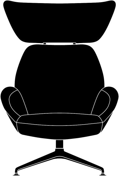 Laze-fauteuil van Eva Solo