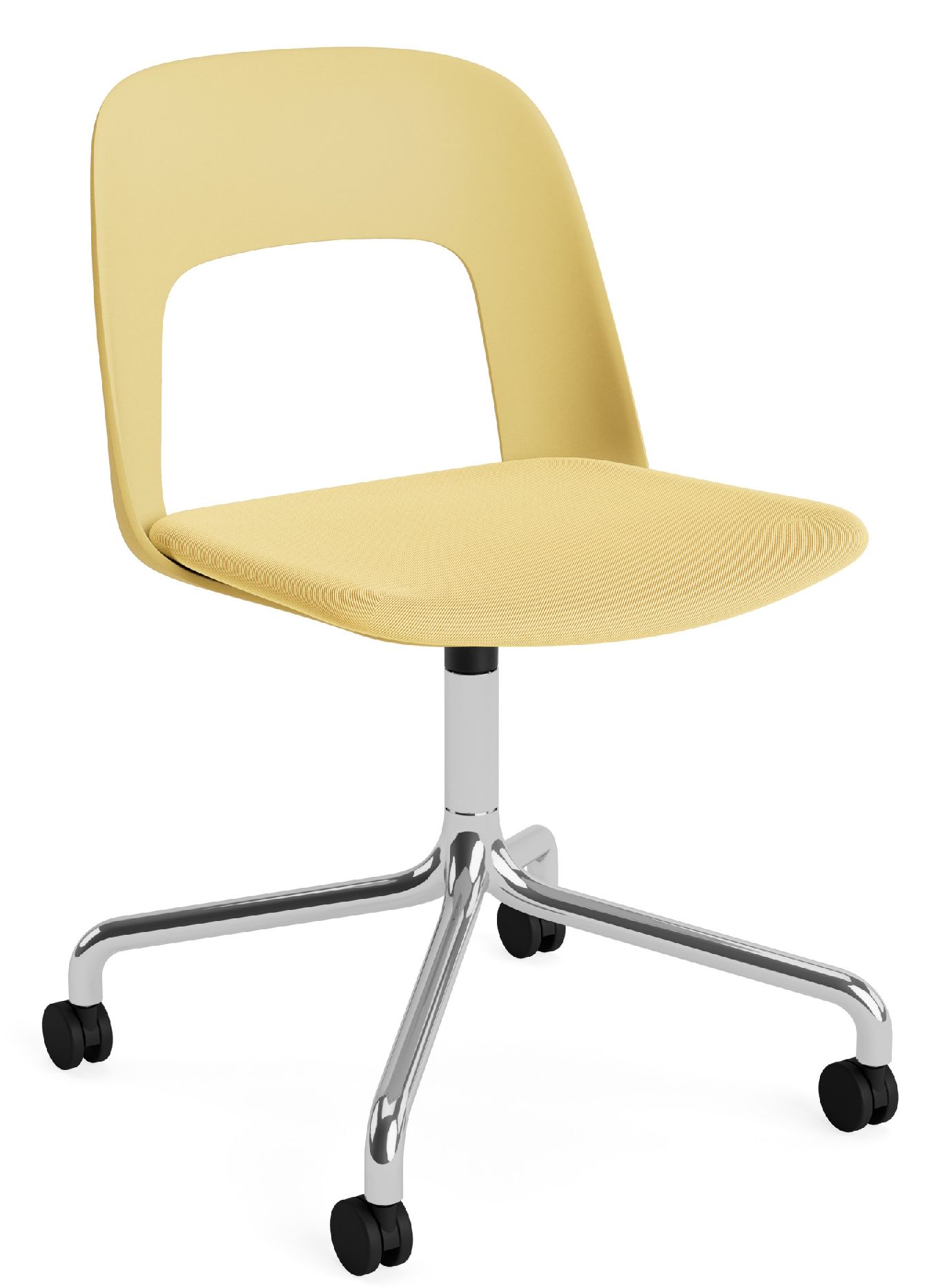 Layout Side Chair 163 draaistoel met vier poten van Hay