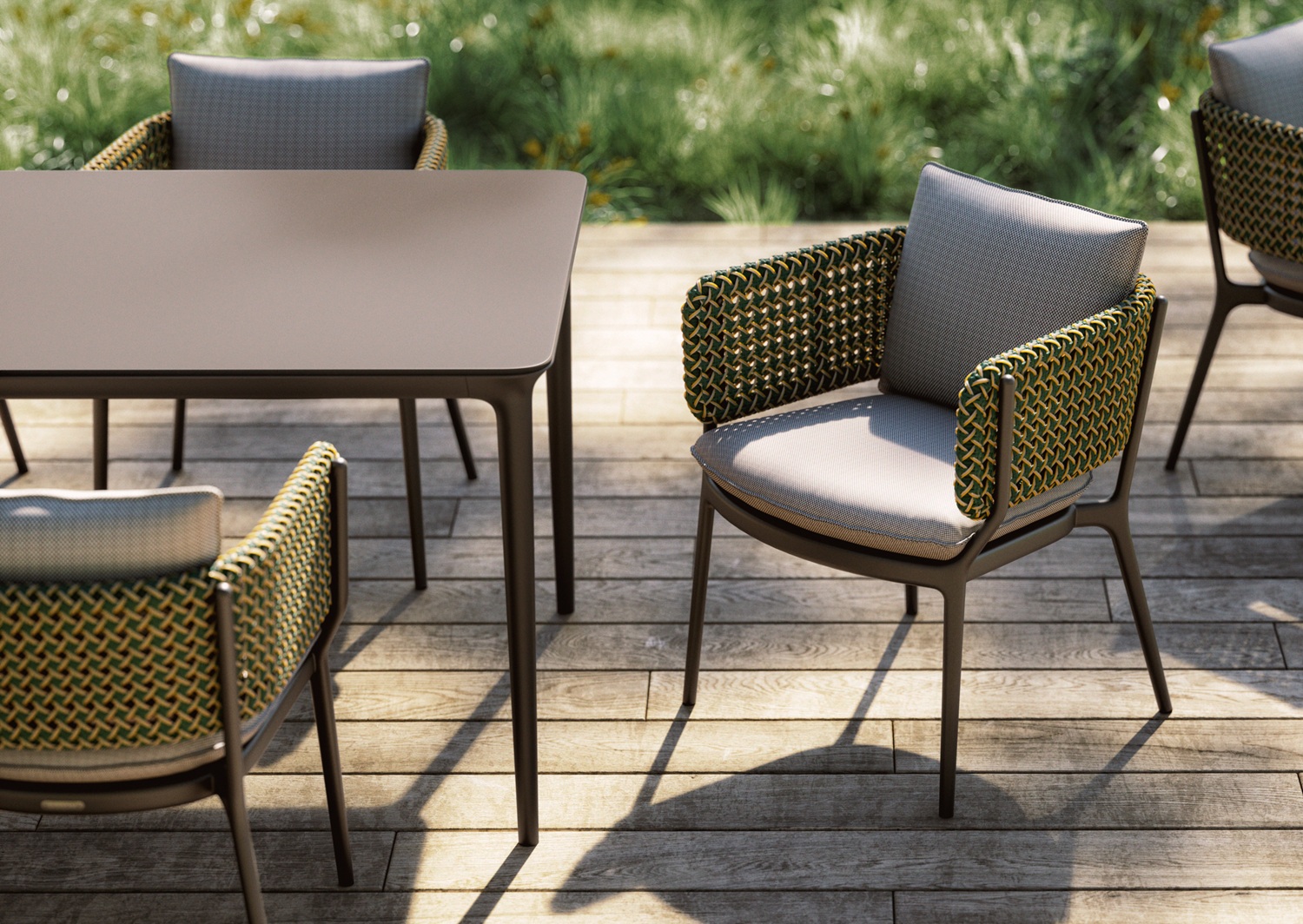 Bellmonde fauteuil met kussenset van Dedon