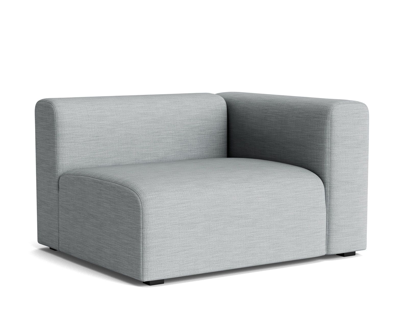 Graues Mags Sofa Modul von Hay, Eckelement für flexible Wohnzimmergestaltung.