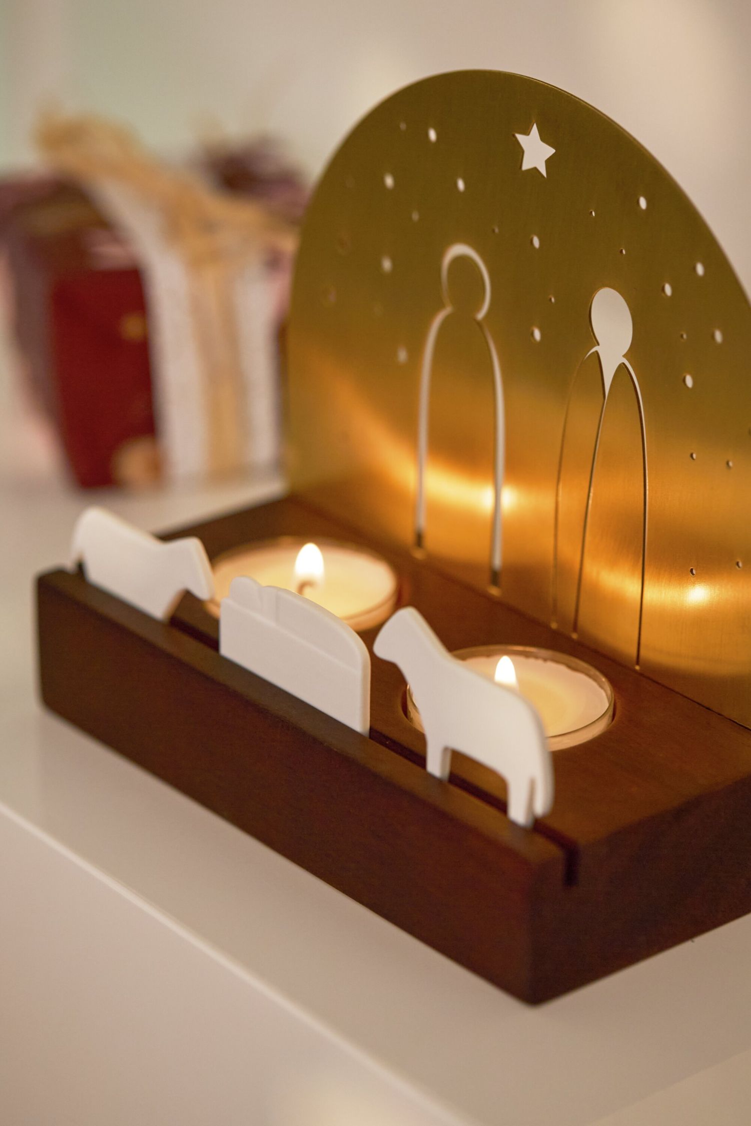 Licht object Kerststal Wielen