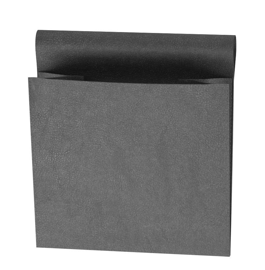 Detailaufnahme der grauen Rückenlehne des Reel Rocking Sofa Schaukelsofas von Emu für den Außenbereich.