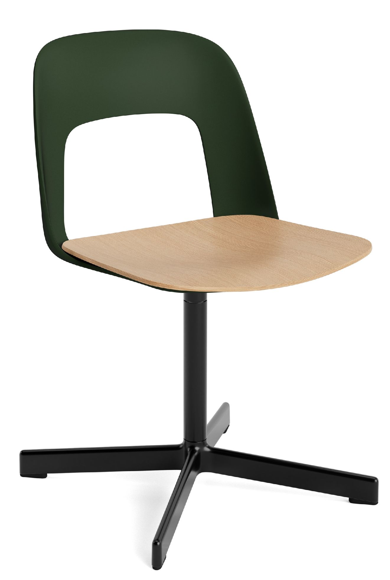 Layout Side Chair 132 stoel met vierpotig draaivoet Hay