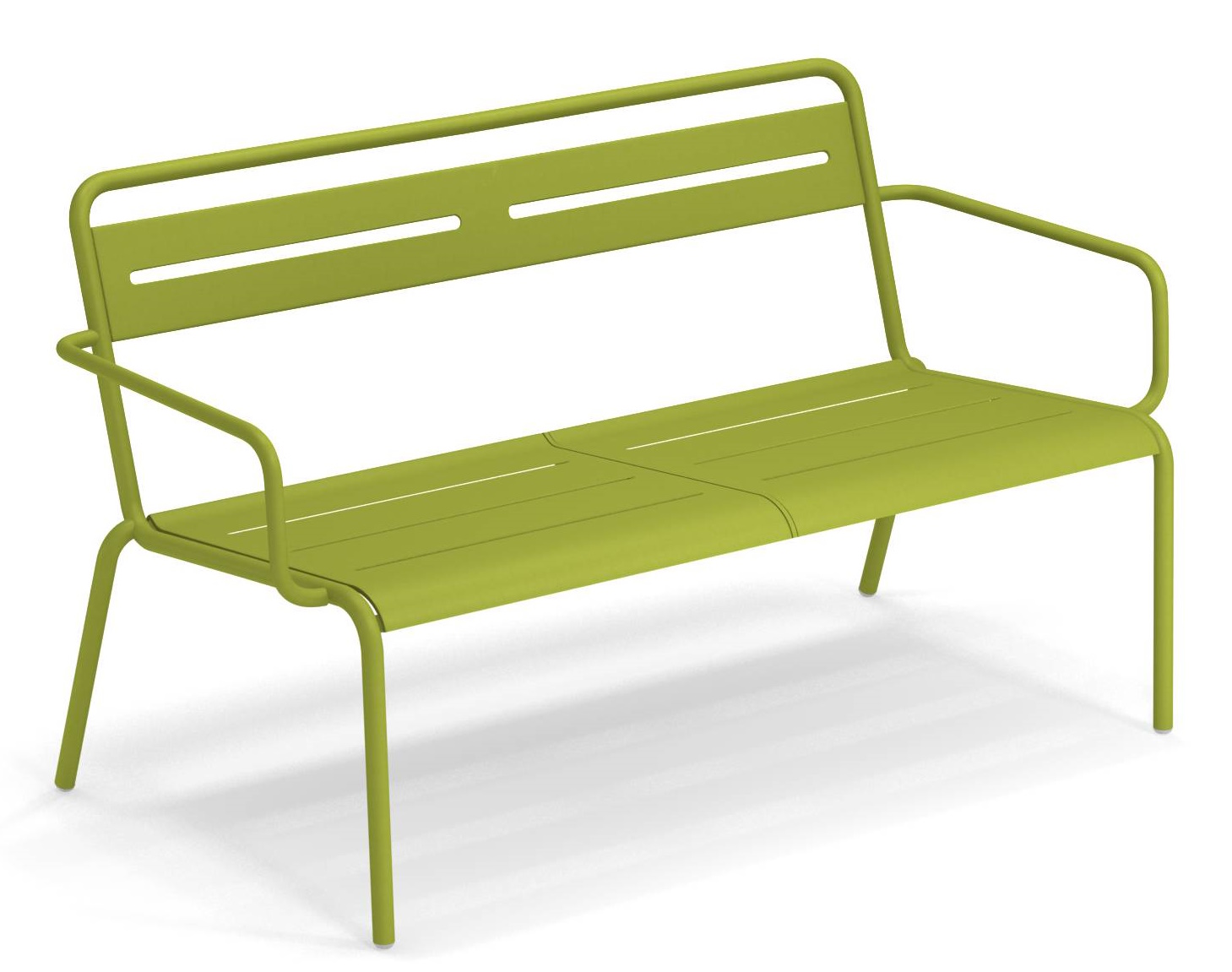 Grüne Star Sofa Outdoor Bank von Emu, modernes Design für Garten und Terrasse.