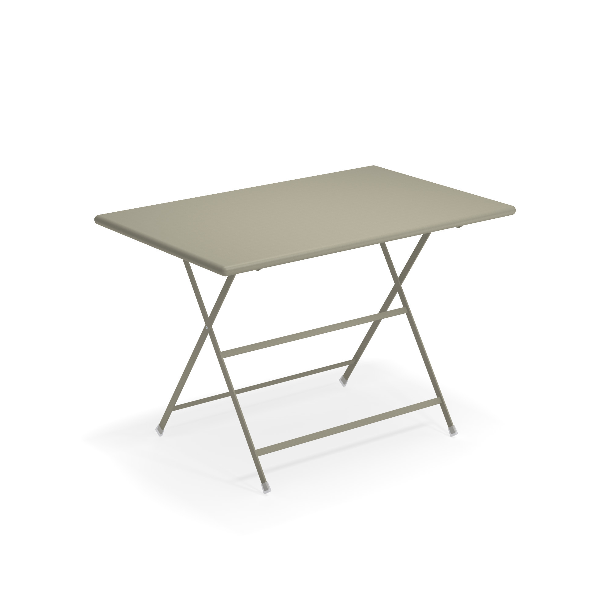 Arc en Ciel Klapptisch 110 cm von emu, rechteckig, khaki, ideal für Balkon und Garten.
