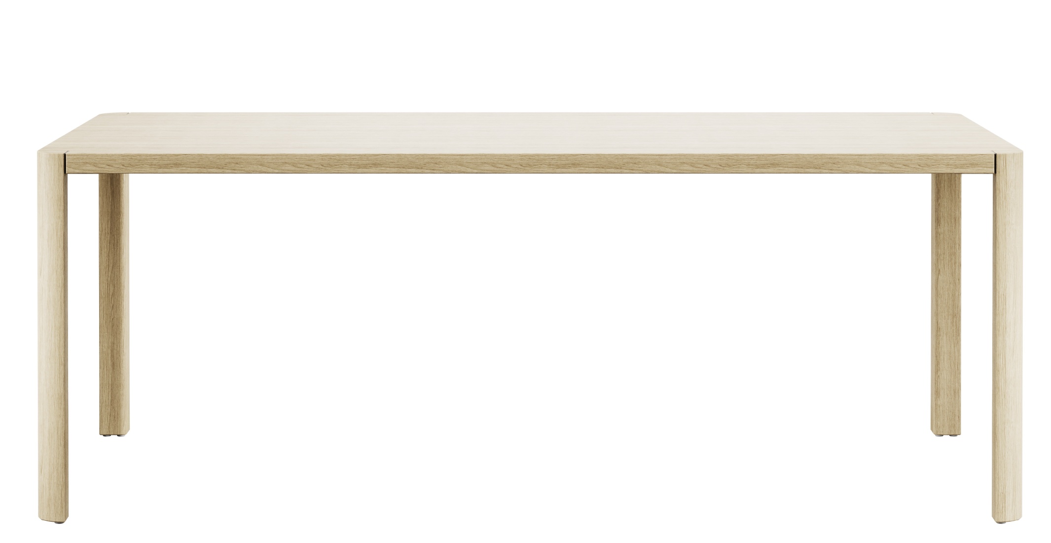 Thonet 1140 Esstisch aus hellem Holz, minimalistisches Design mit rechteckiger Tischplatte und vier schlichten Tischbeinen.