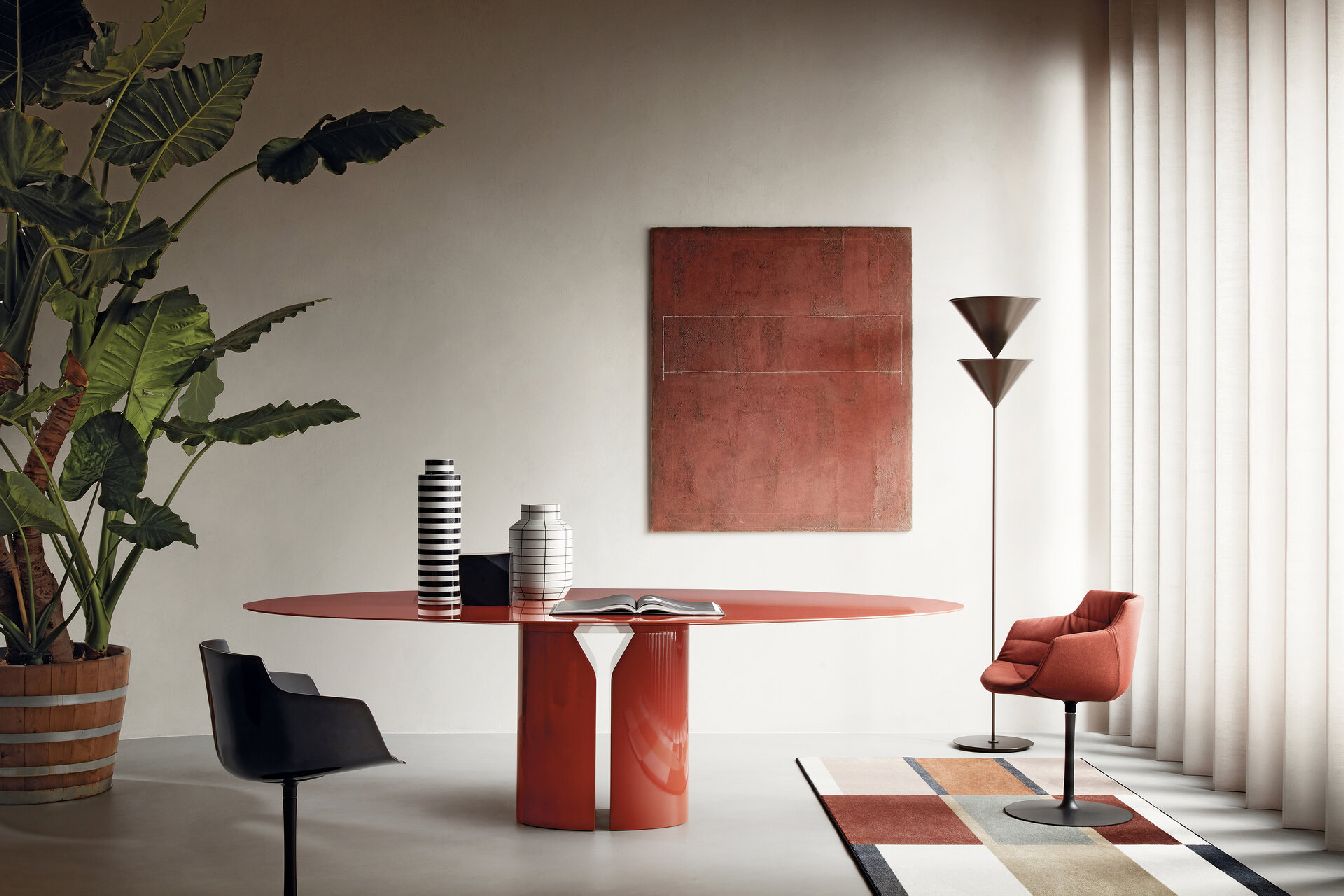 Flow Armchair, fauteuil met armleuningen van MDF Italia