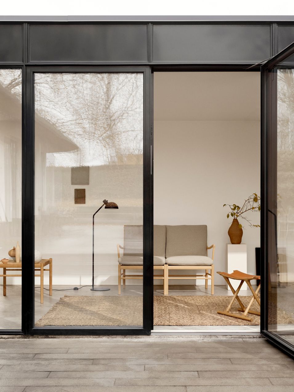 OW149-2 Colonial tweezitsbank van Carl Hansen & Søn