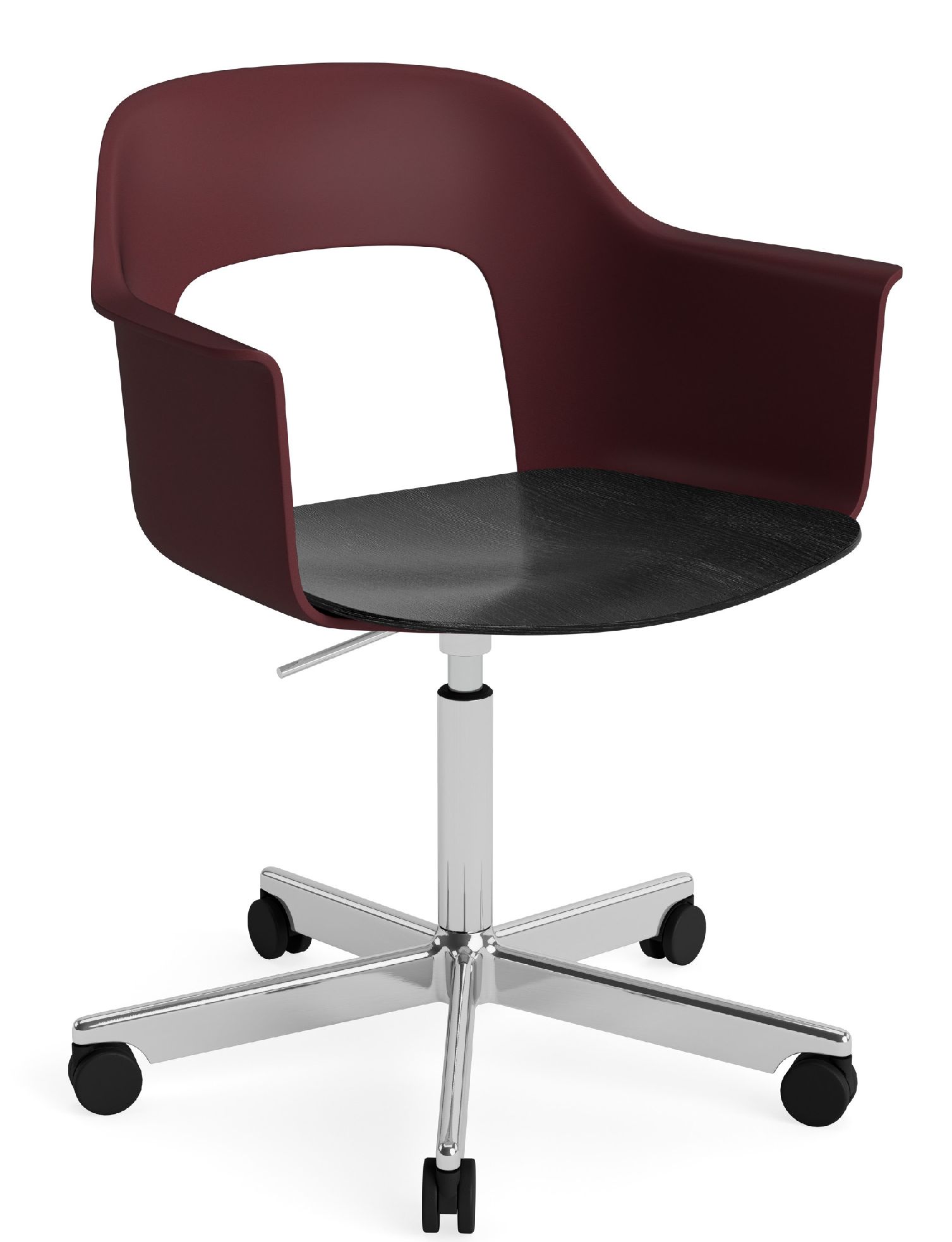 Layout Armchair 242 Fauteuil met 4-sterrenvoet, gasveer en draaifunctie Hay