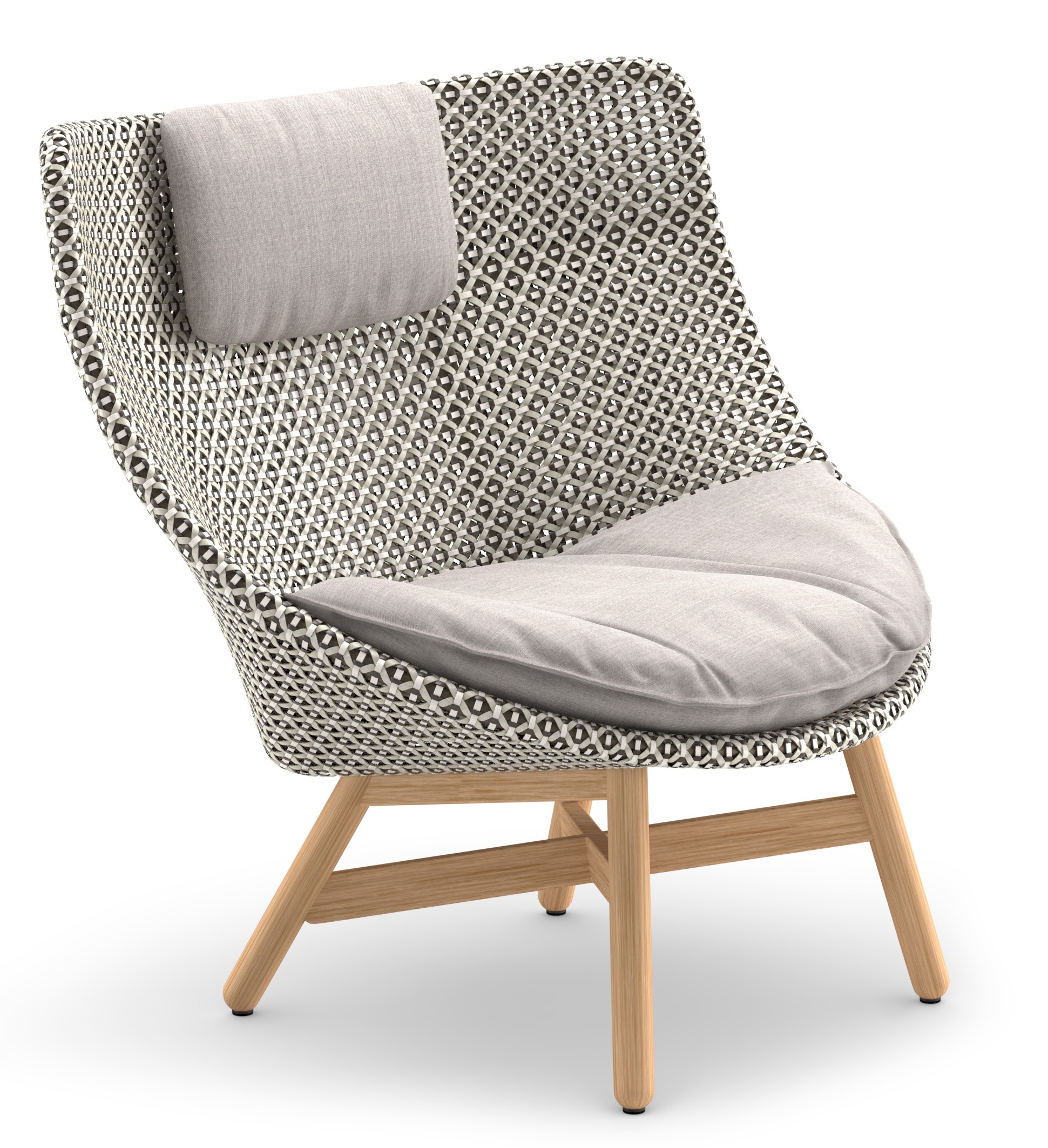 Mbrace Outdoor Wing-stoel met hoge rugleuning van Dedon