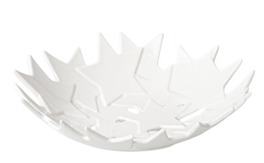 Weiße Sternschale von Räder, kleine Dekoschale mit Sternenmuster, ideal als Tischdeko oder Geschenkidee.