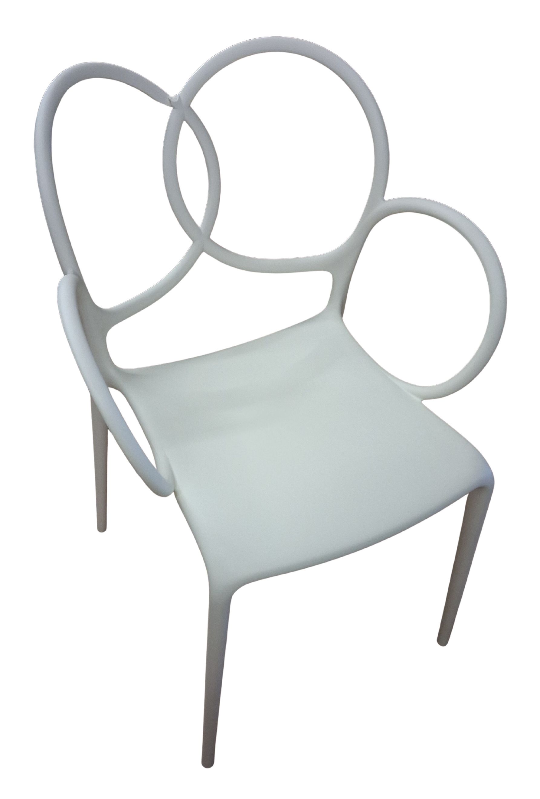 Sissi fauteuil WIT Driade EXEMPLAAR MET GEBREKEN