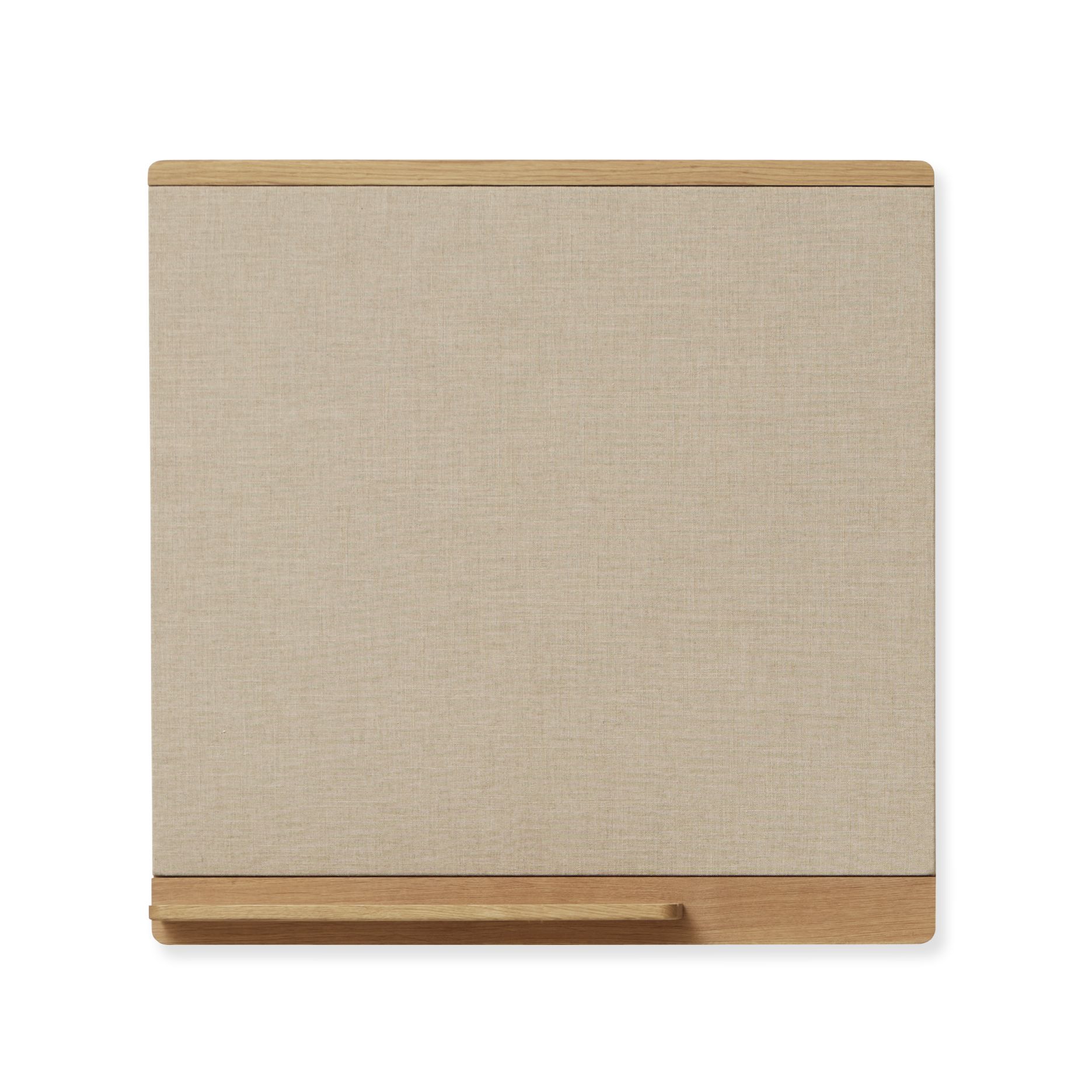 Rim Pinnwand mit beigem Stoffbezug und hellem Holzrahmen, ideal für Büro und Zuhause.