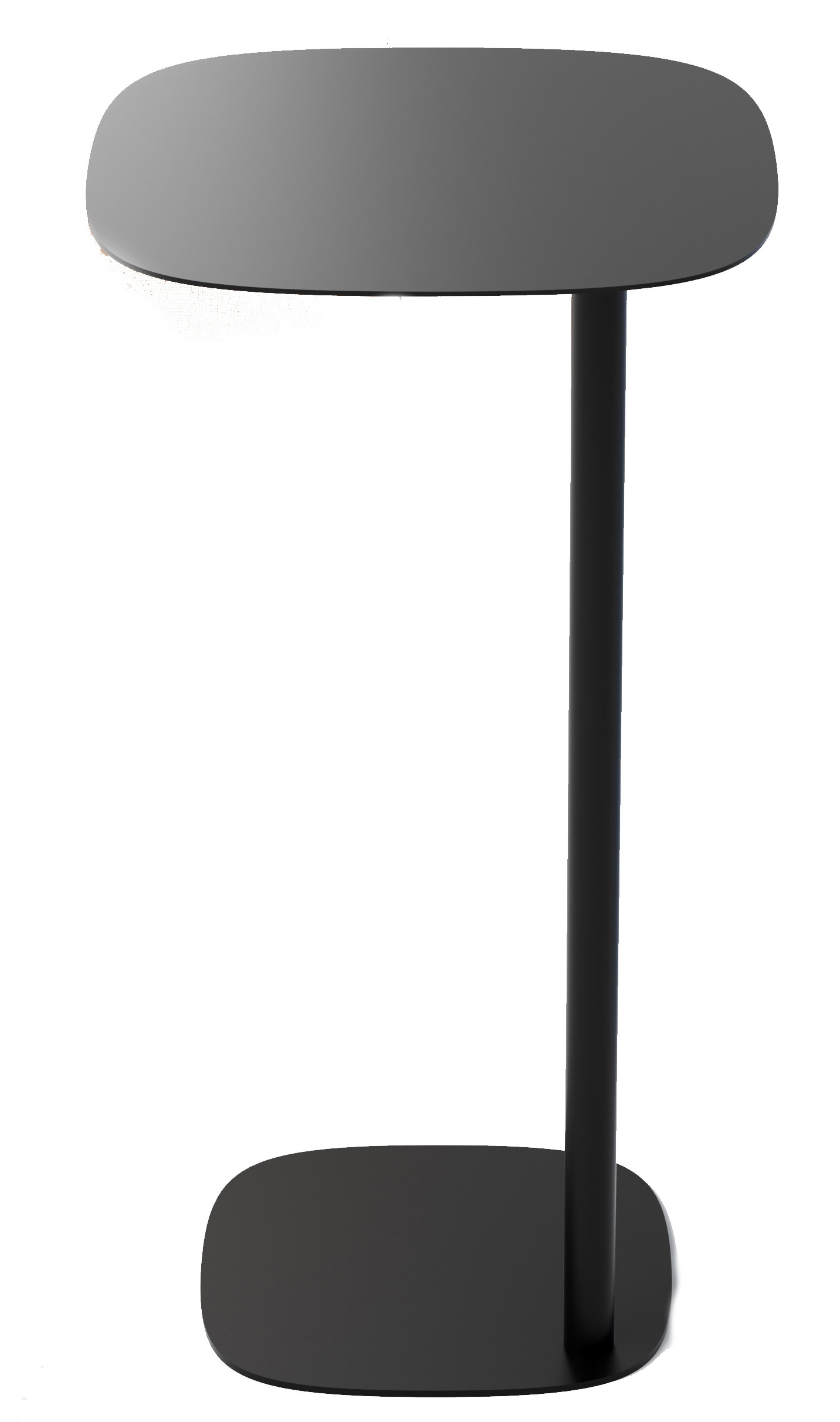 Schwarzer Pully Side Table von Cascando, ein moderner Beistelltisch für Laptop und mehr.