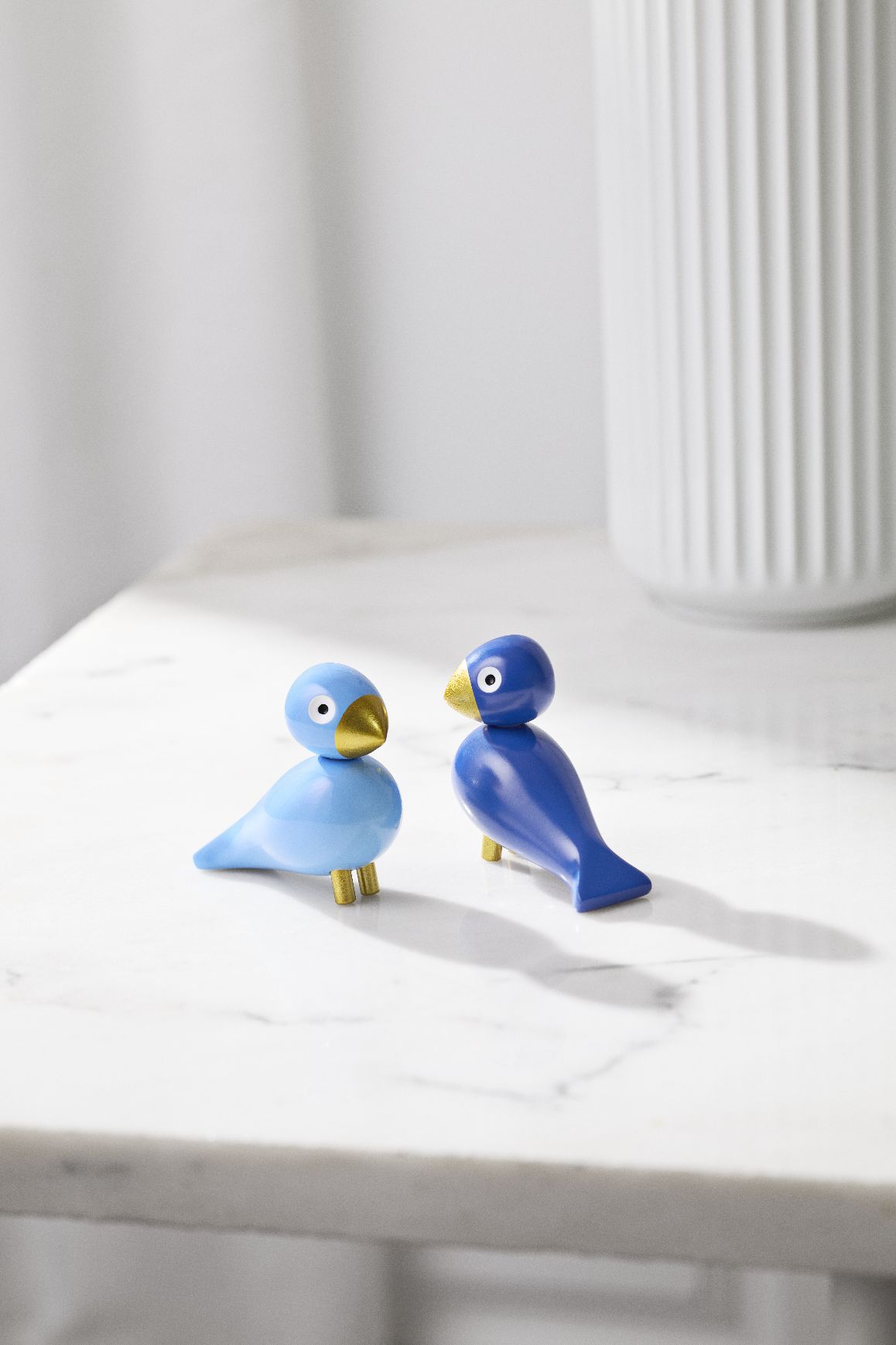 Wintervogels Liliput blauw/lichtblauw set Kay Bojesen