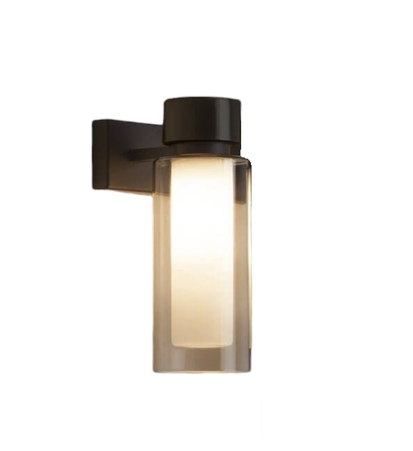 Tooy Wandleuchte Osman mit Glasdiffusor und schwarzer Halterung, moderne Innenbeleuchtung für Wohnräume.