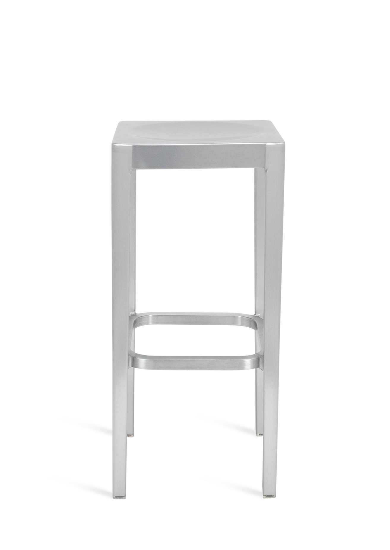 Emeco barkruk van geborsteld aluminium Emeco