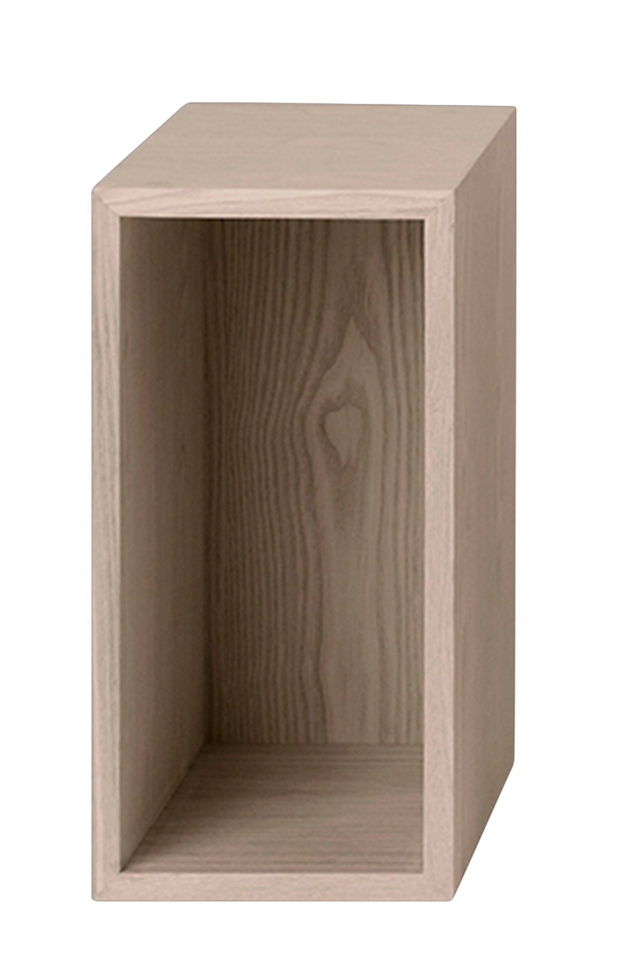 Muuto Stacked Storage System 2.0: Einzelnes, helles Holzregal zur individuellen Gestaltung von Regalsystemen.