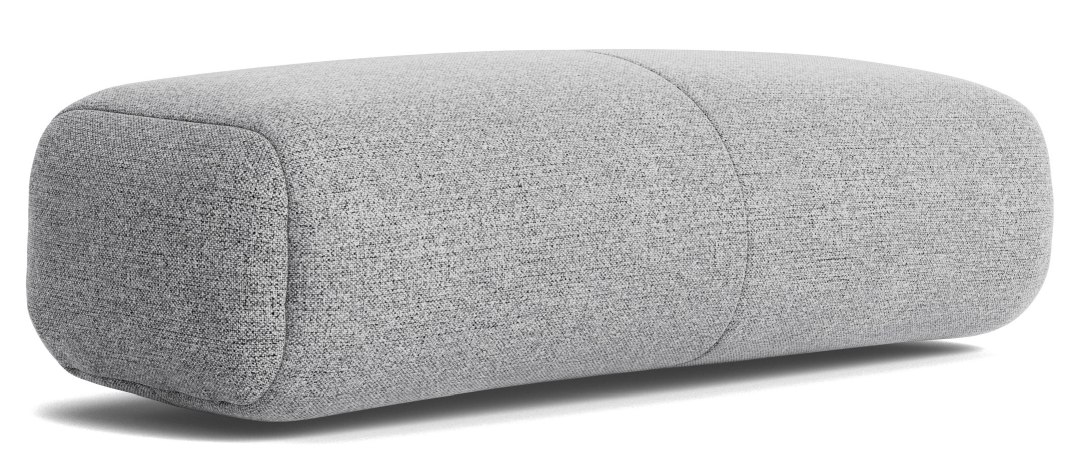 Nahaufnahme des grauen Cushion Kissens für das Quilton Lift Daybed von Hay, modernes Design.