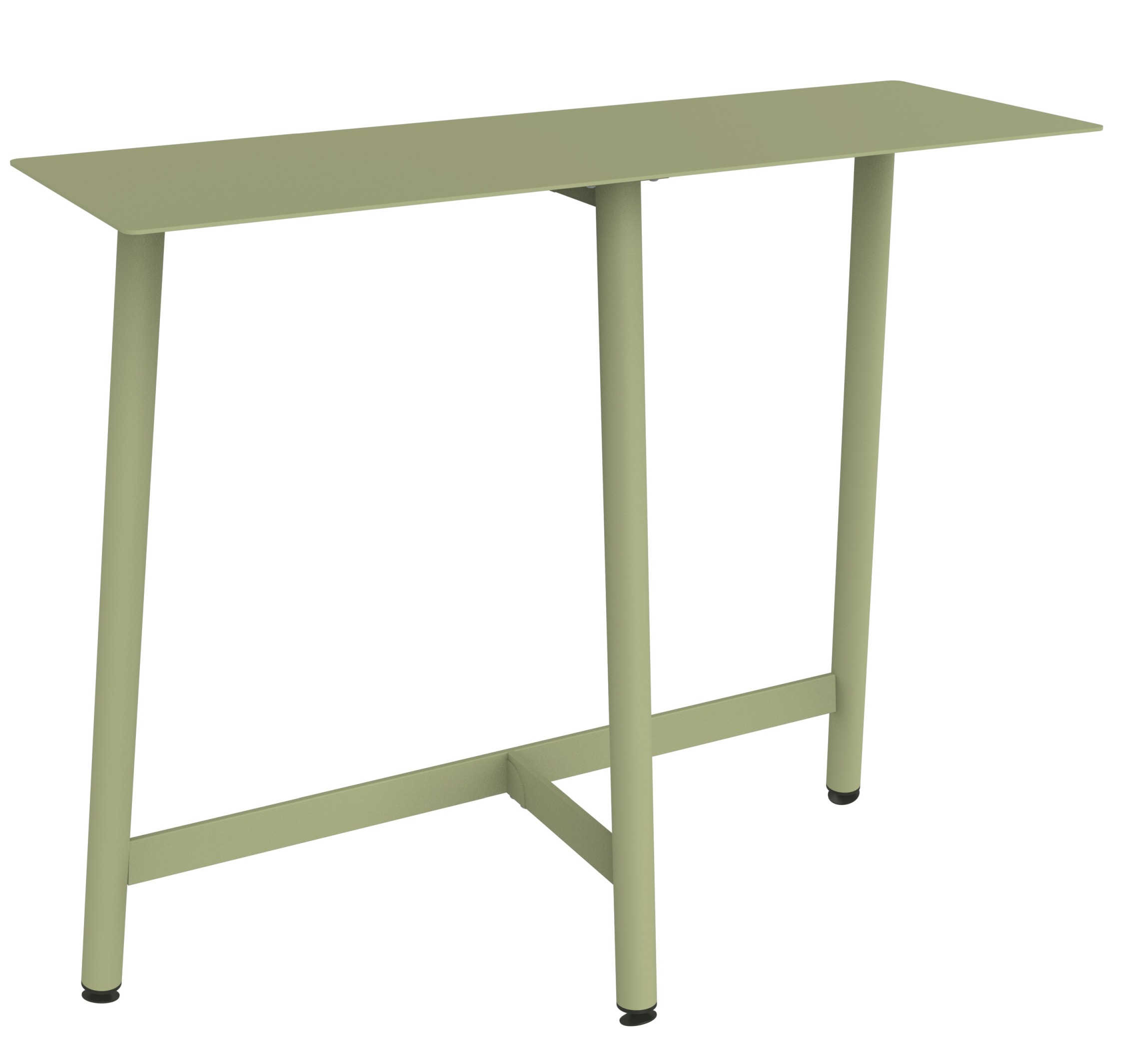 Bolder Theke Outdoor von Fermob in sanftem Grün, minimalistisches Design für Garten und Terrasse.