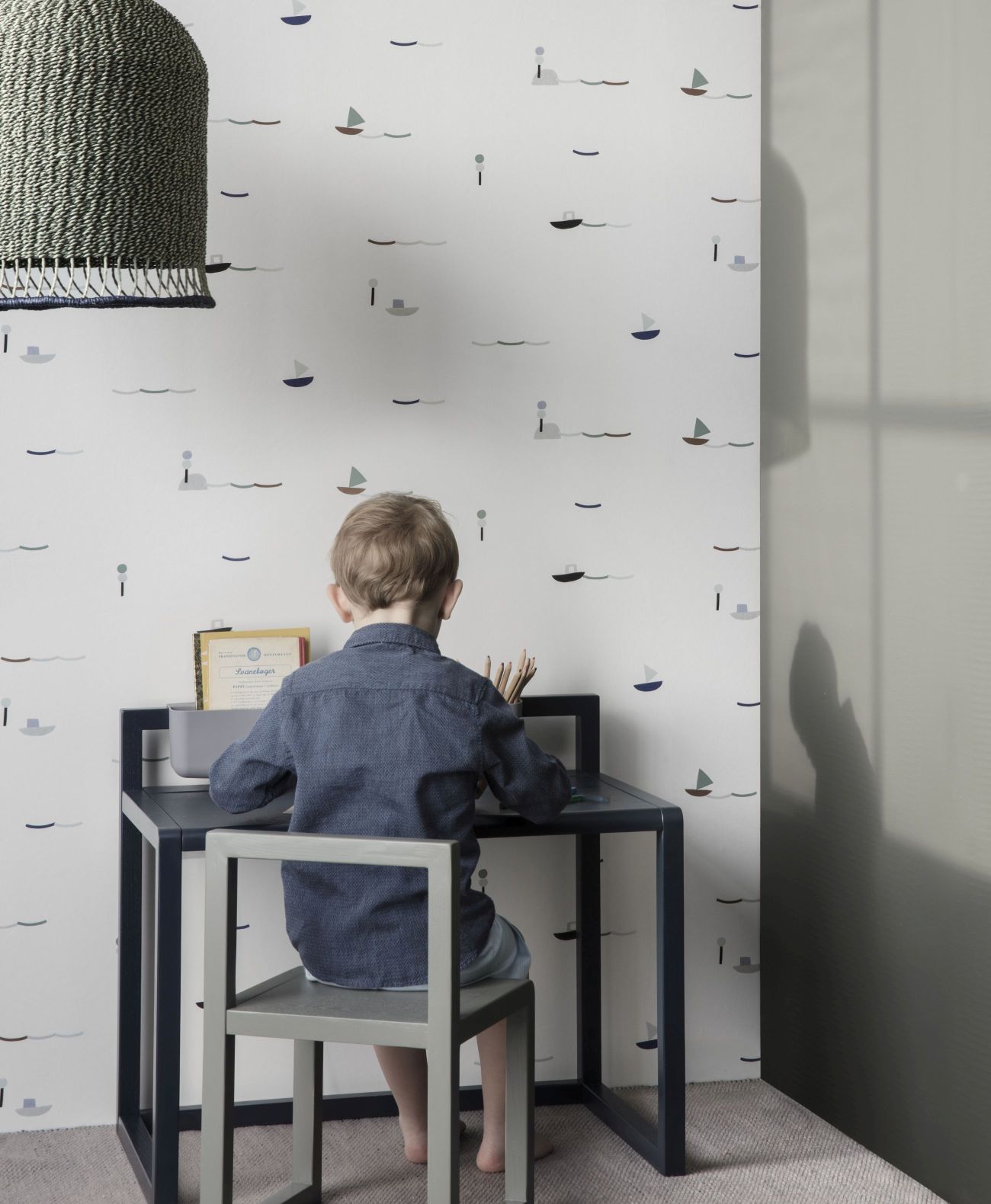 Little Architect Desk-tafel donkerblauw Ferm Living UNIEK EXEMPLAAR
