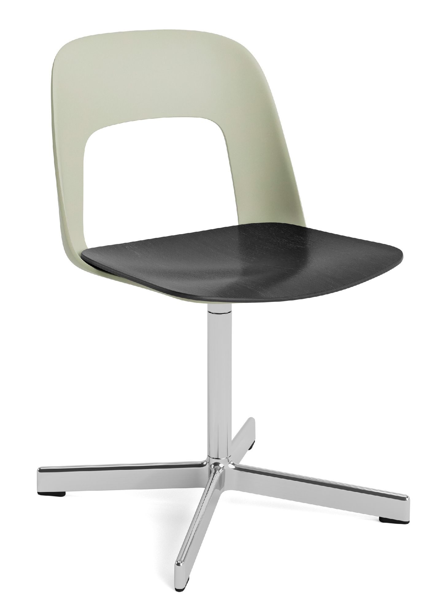 Layout Side Chair 132 stoel met vierpotig draaivoet Hay