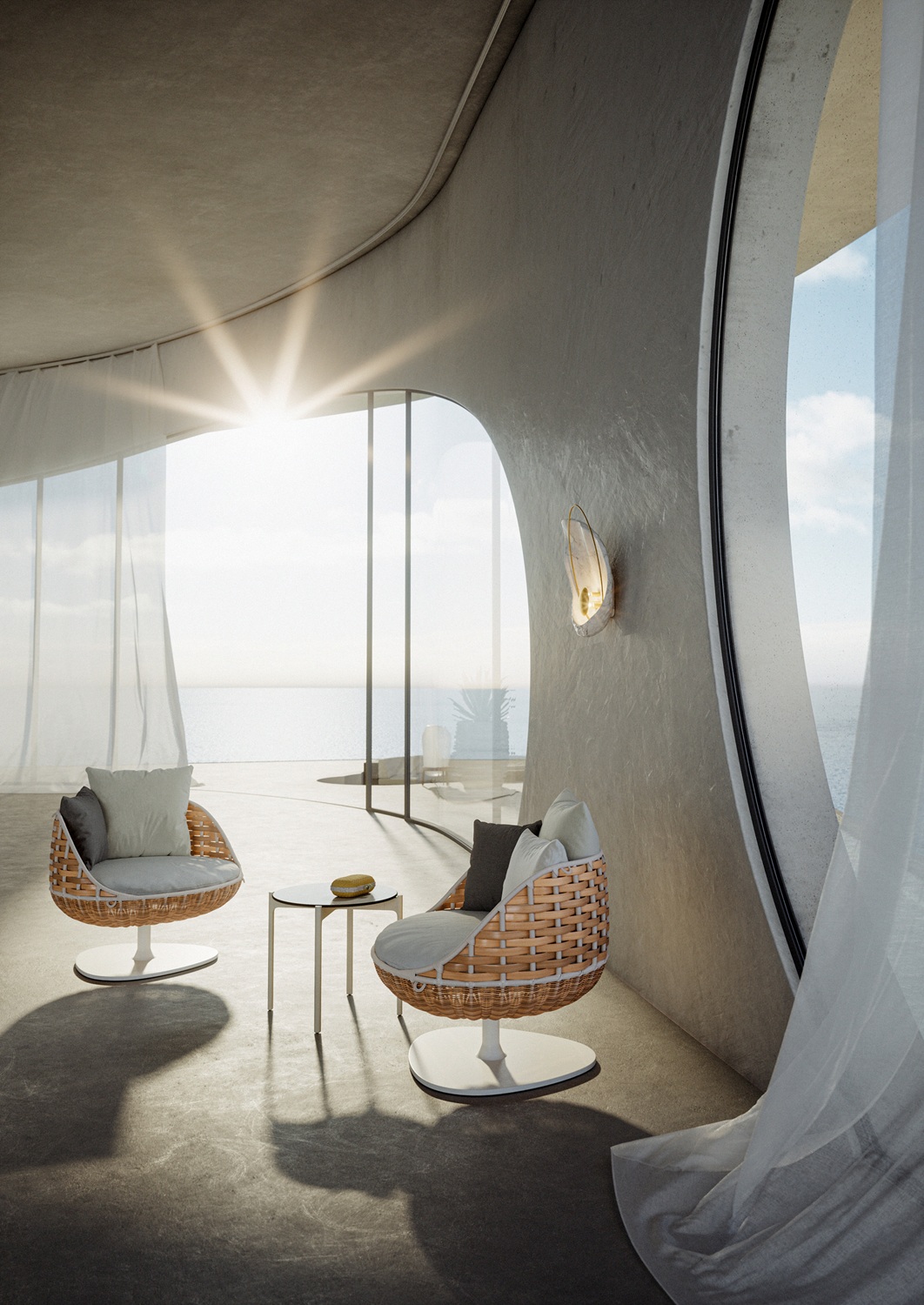 Swingrest Lounge Chair draaibare fauteuil van Dedon