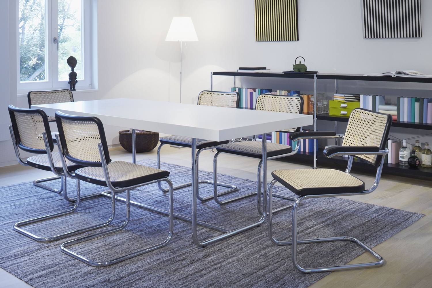 S 32 V Stalen buis Klassieker Freischwinger CHROOM/NATUUR Thonet VOORKEURSCOMBINATIE