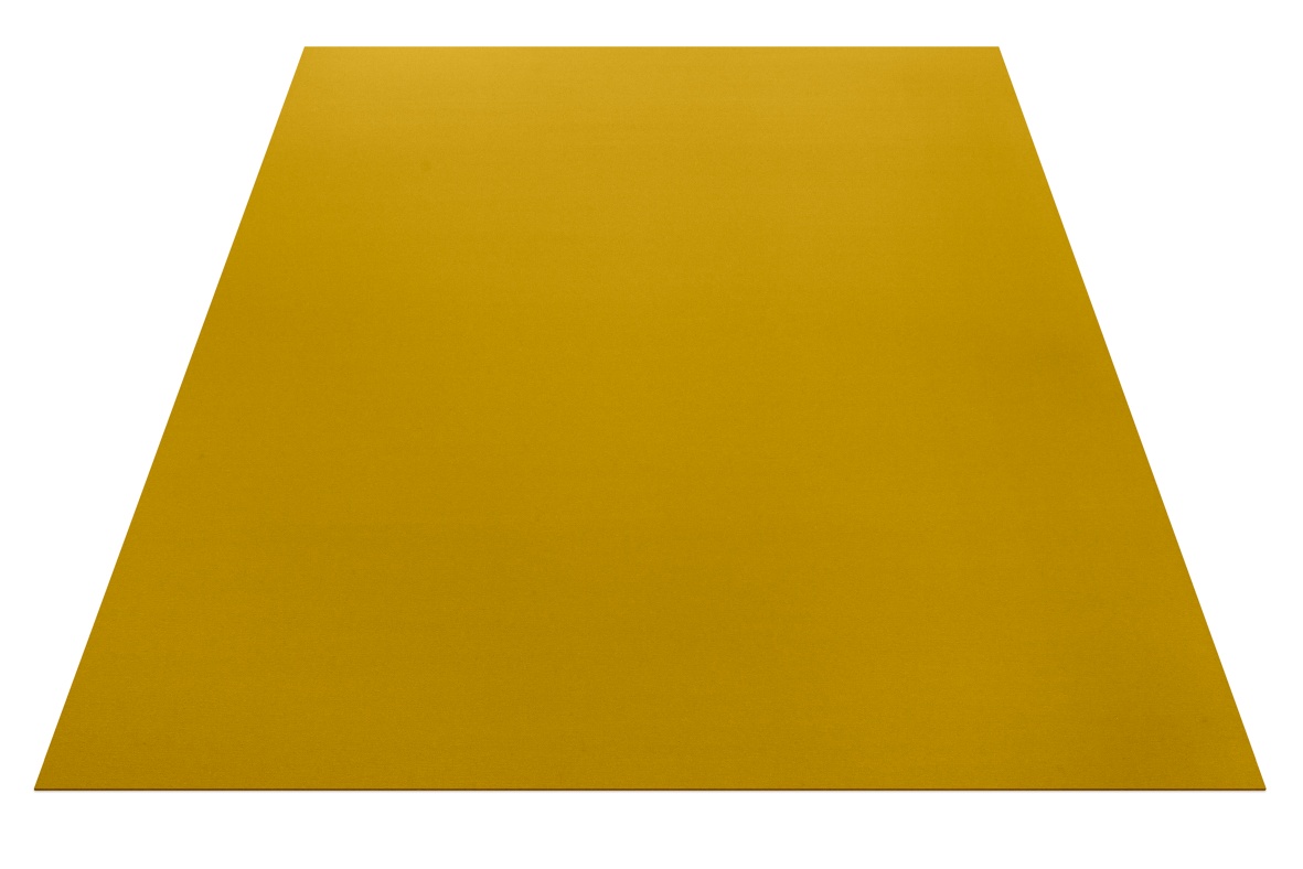 Goldener, rechteckiger Teppich von Hey-Sign by BWF Group, ideal als moderner Bodenbelag und stilvolle Wohnraumdekoration.