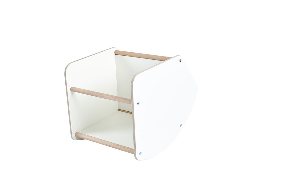 Tojo Kids Multi: Weißer Kindertisch und Hocker aus Holz, vielseitig einsetzbar und modern.