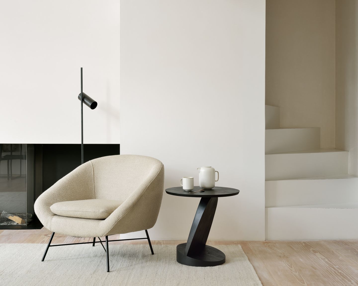 Barrow fauteuil, gebroken wit, Ethnicraft