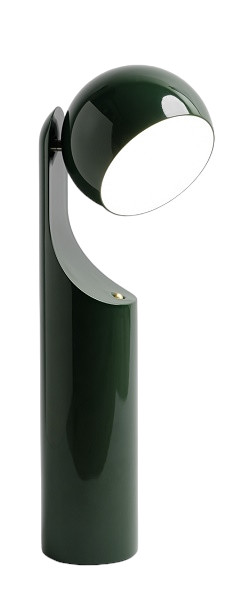 Grüne Mono Portable Akkuleuchte von house of home, moderne Tischleuchte für den Innenbereich.