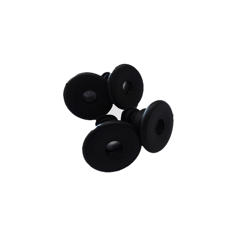 Schwarze Kunststoffgleiter für Eames Plastic Chair (DSX, DAX, DKX, DAL) Stuhlbeine, Möbelgleiter.
