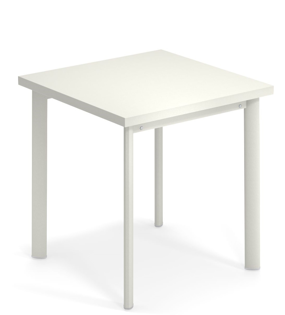 Quadratischer, weißer Star Tisch von Emu für den Außenbereich, ideal als Gartentisch oder Terrassentisch.