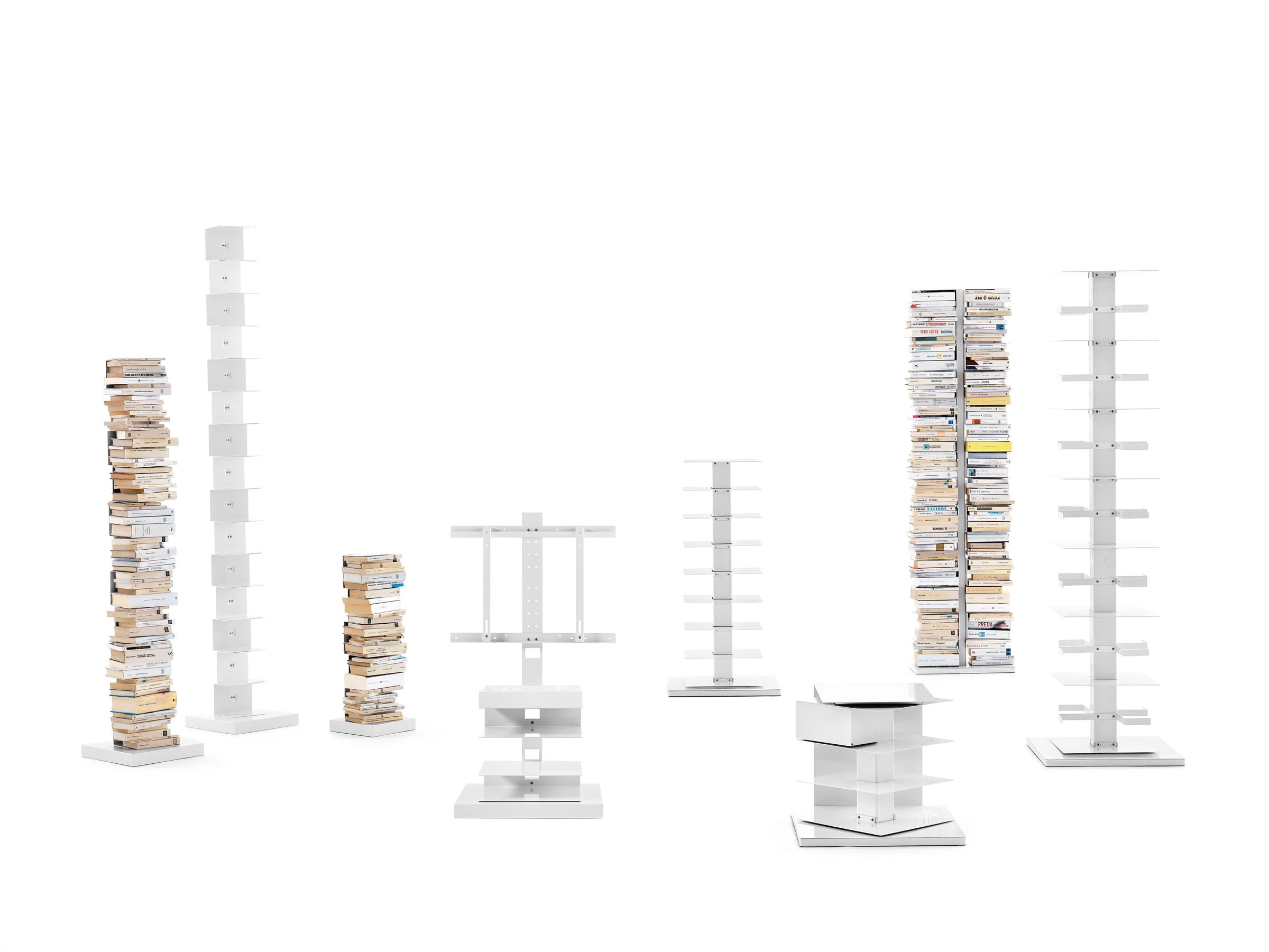 Ptolomeo Bücherregal von Opinion Ciatti, verschiedene Modelle und Größen, freistehend, weiß lackiert, modernes Design.