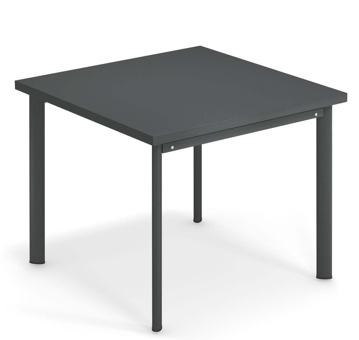 Grauer, quadratischer Star Tisch Outdoor von Emu, ideal für Garten, Terrasse oder Balkon.