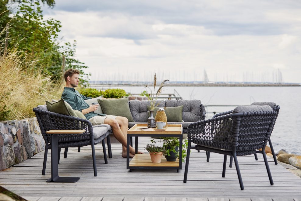 Ocean loungestoel voor buiten van Cane-Line