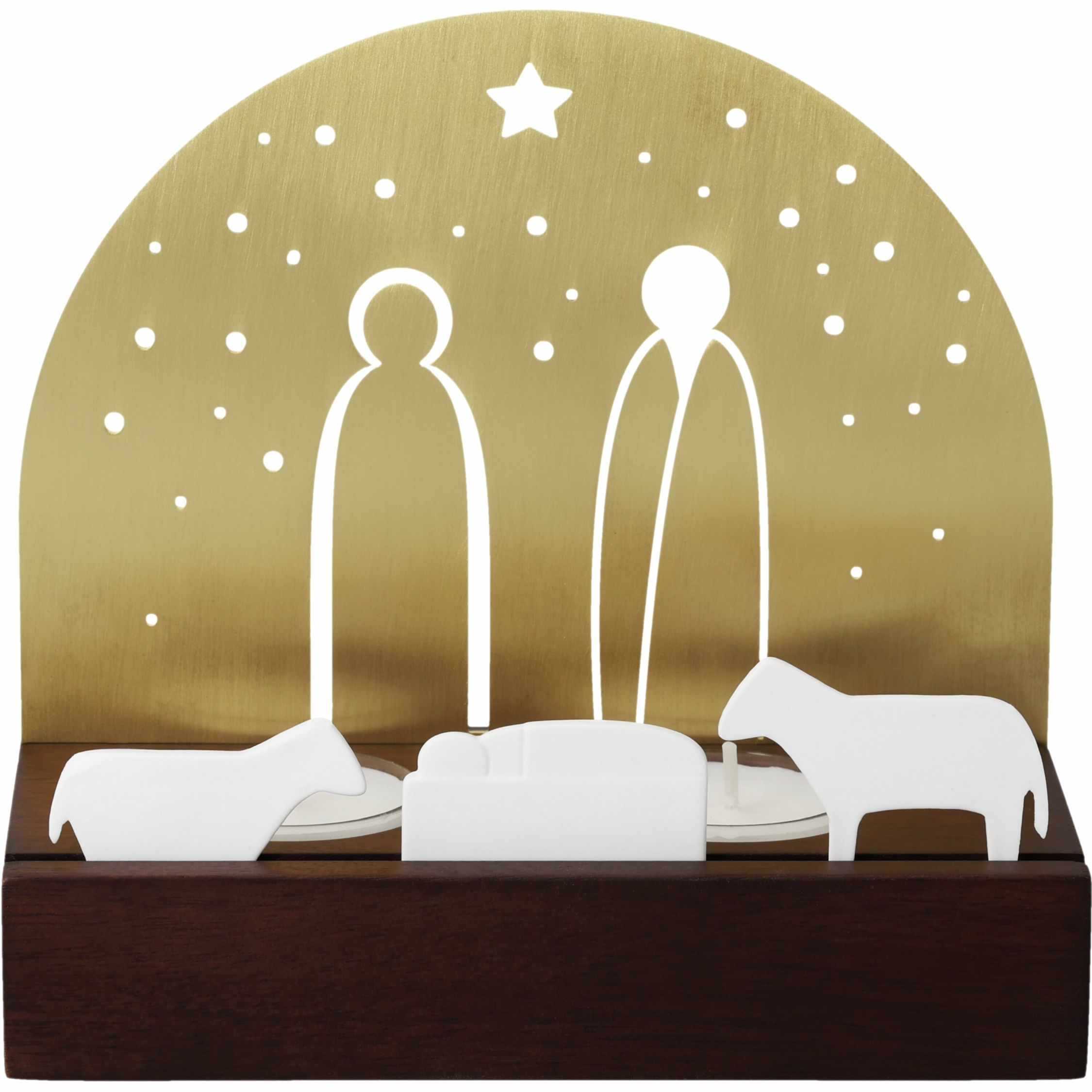 Licht object Kerststal Wielen