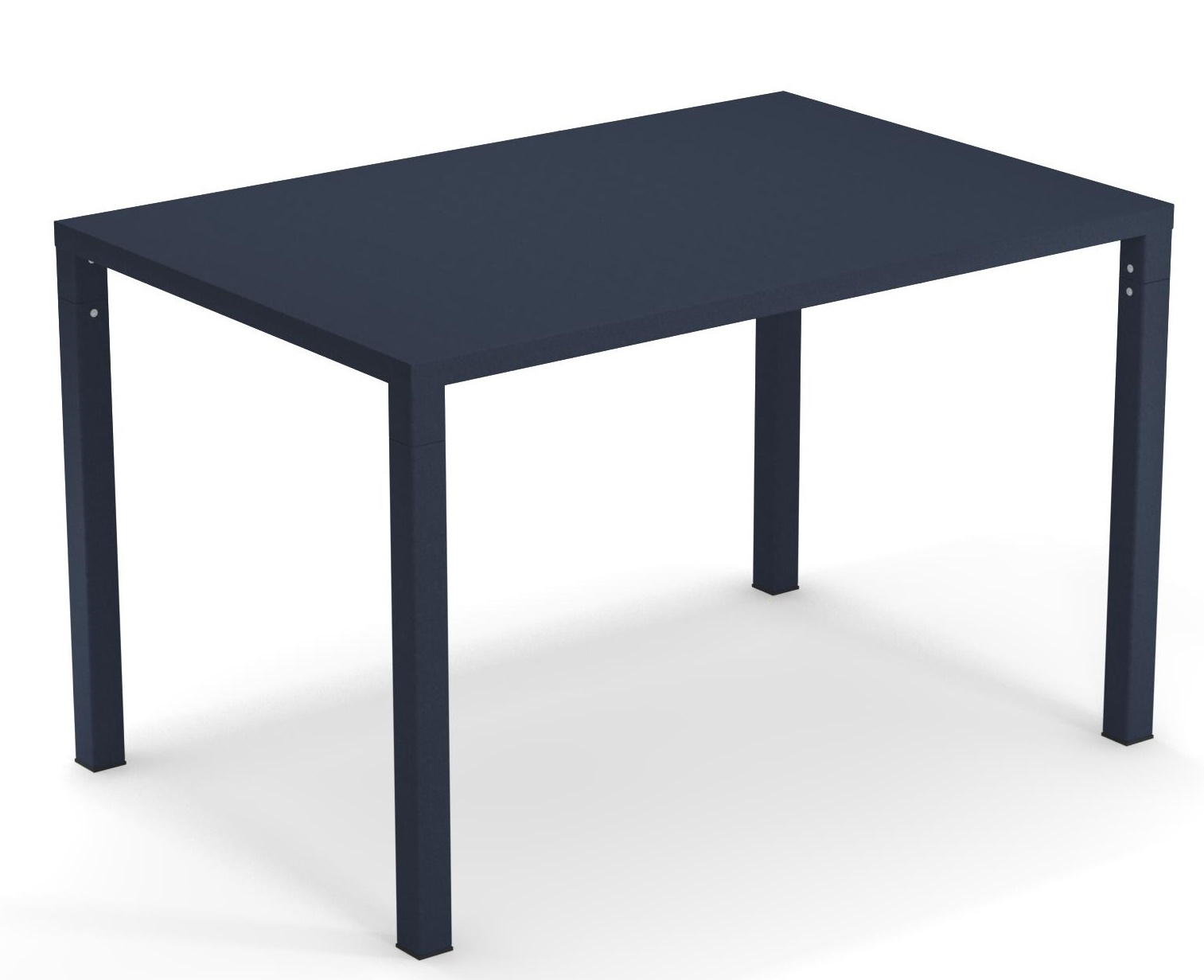 Blauer Nova Tisch von Emu für den Außenbereich, moderner Gartentisch mit rechteckiger Tischplatte.