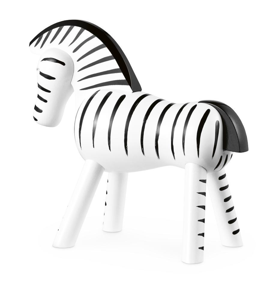 Detailansicht: Kay Bojesen Zebra Holzfigur, handgefertigte Dekoration, skandinavisches Design, Sammlerstück für Liebhaber von Holzspielzeug.