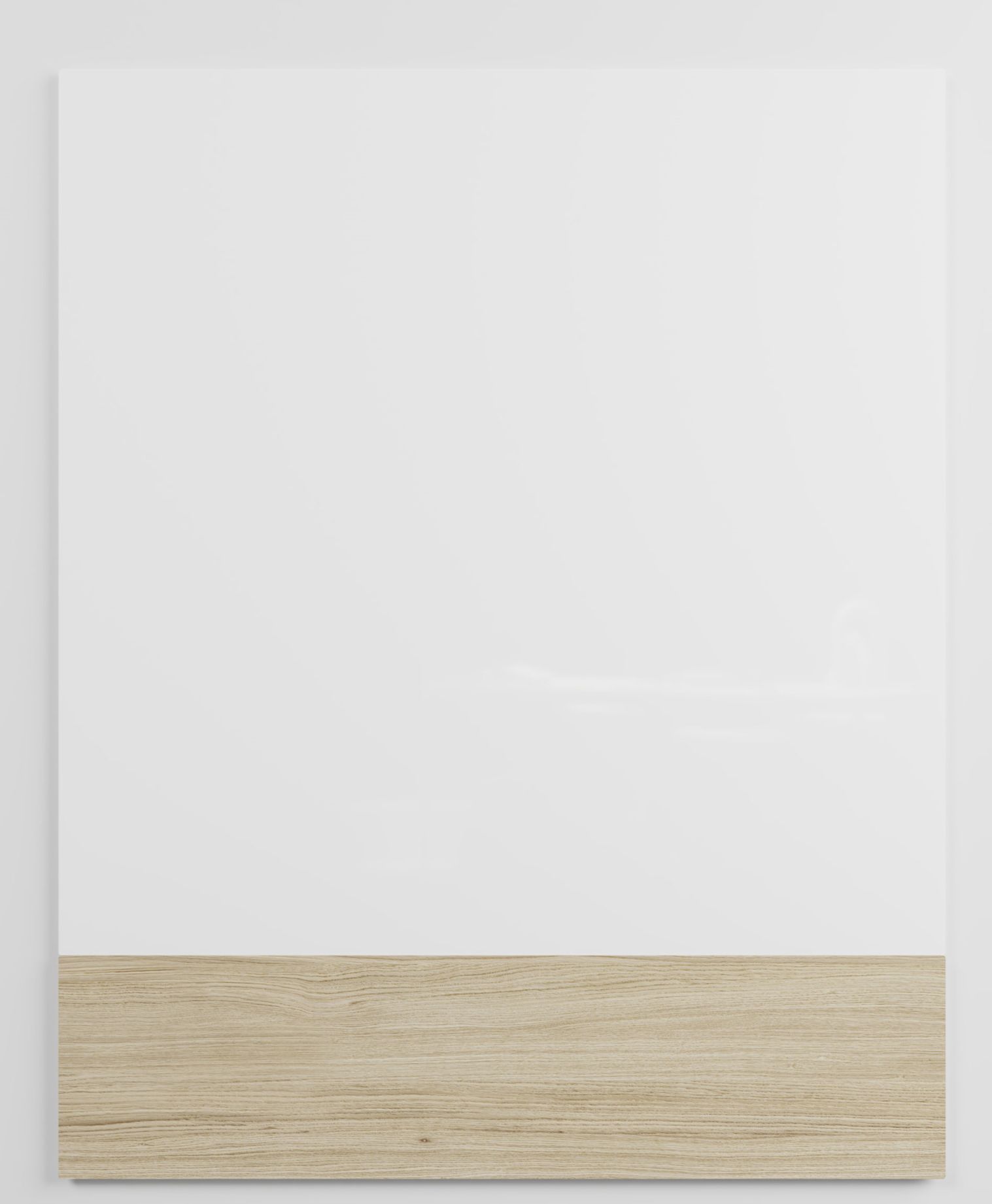 Chat Board Classic Crafted Wandtafel: Magnetische Glastafel in Weiß mit Holzsockel für Büro und Zuhause.