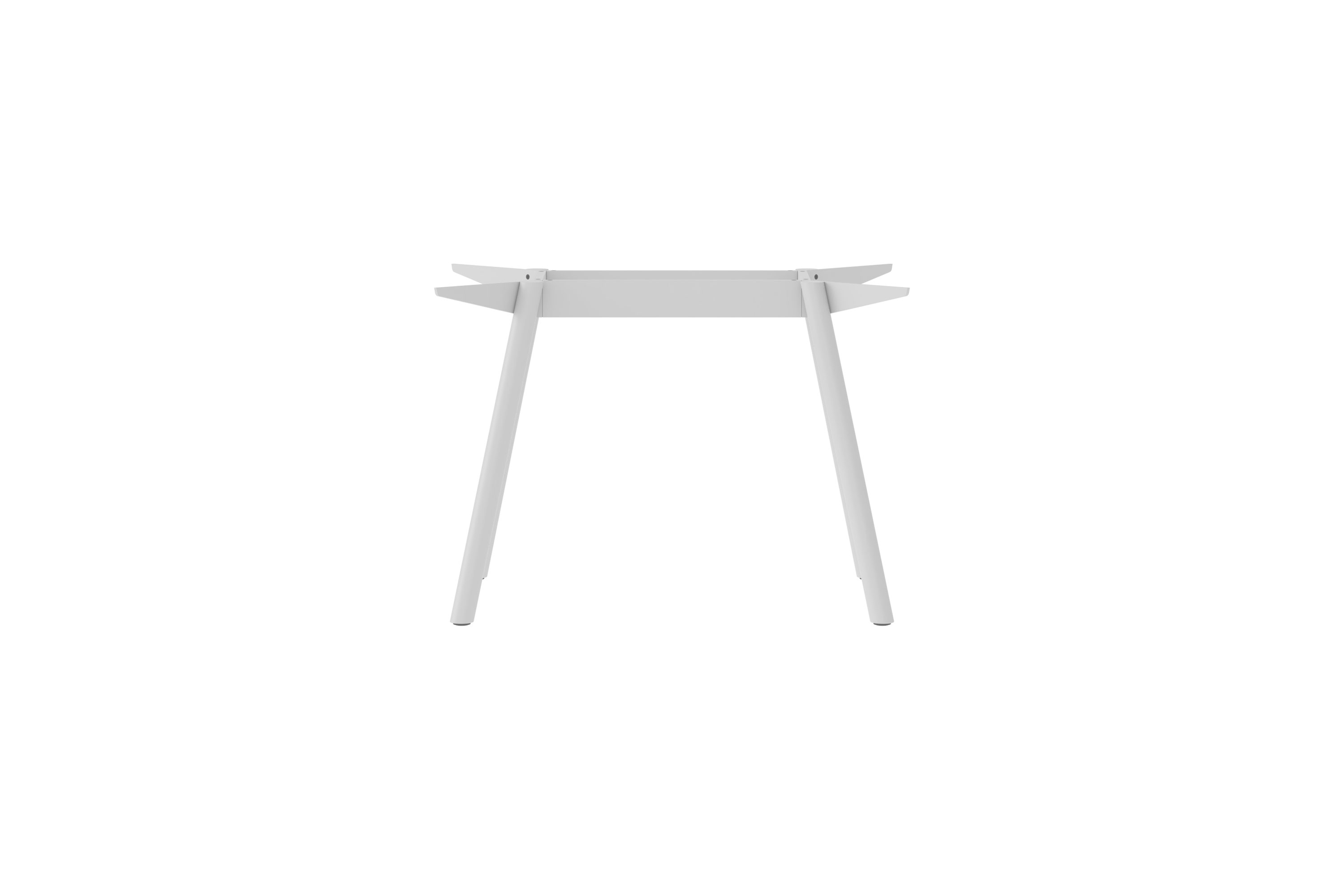 Weißes Masa Tischgestell aus Stahl von New Tendency, minimalistisches Design für Esstische und Konferenztische.