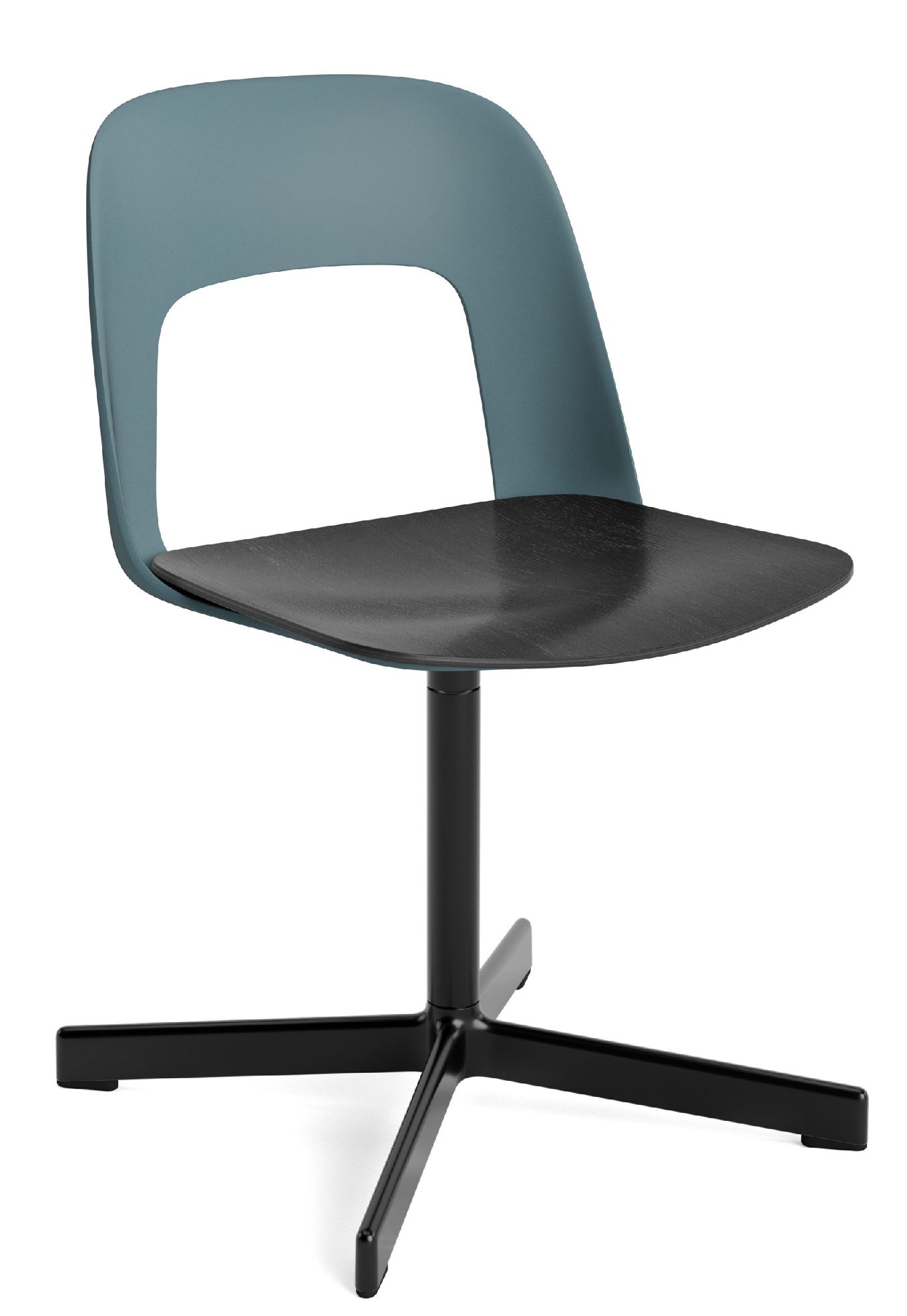 Layout Side Chair 132 stoel met vierpotig draaivoet Hay