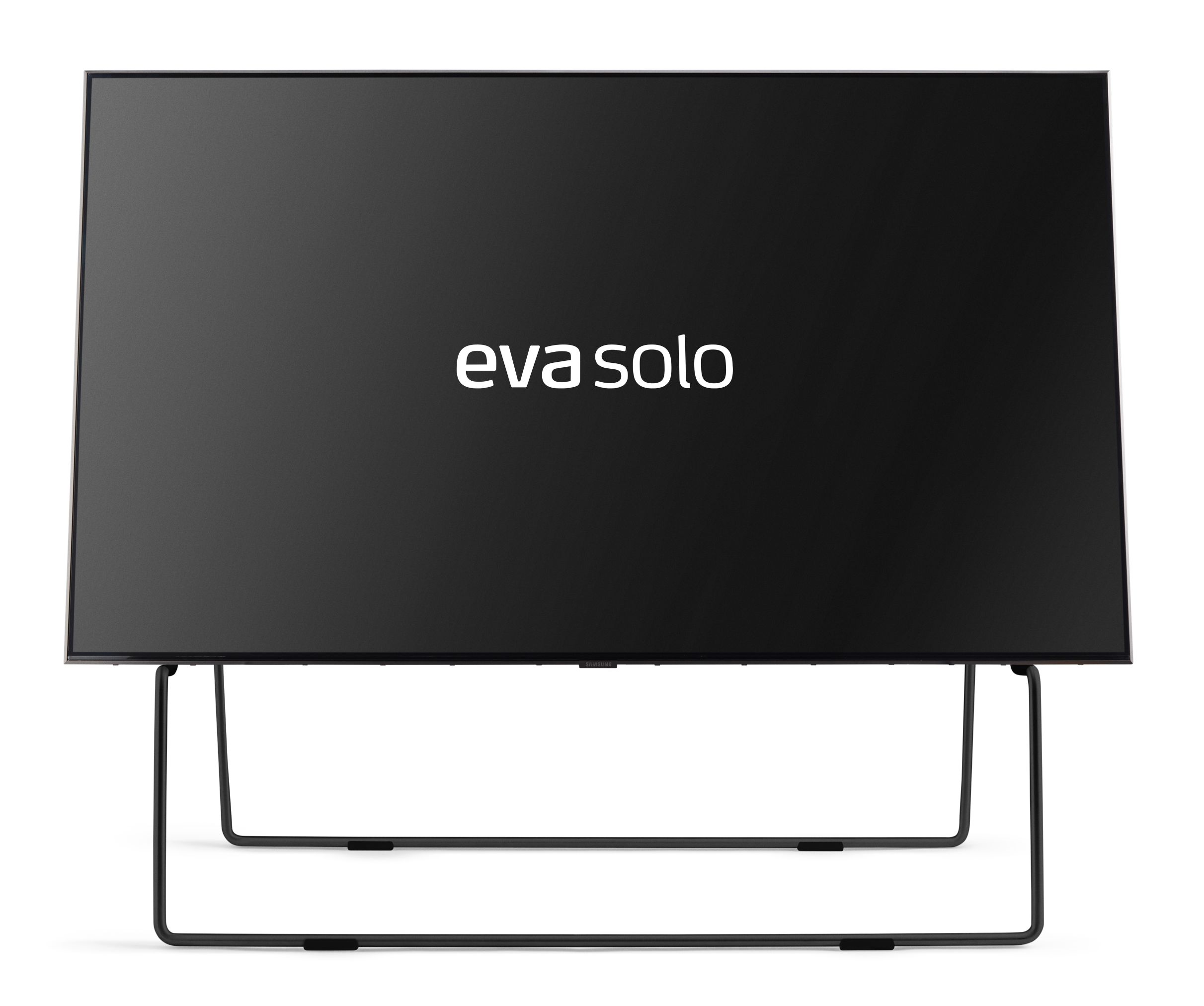 Schwarzer Carry TV-Ständer von Eva Solo mit minimalistischem Design und filigranem Metallgestell.