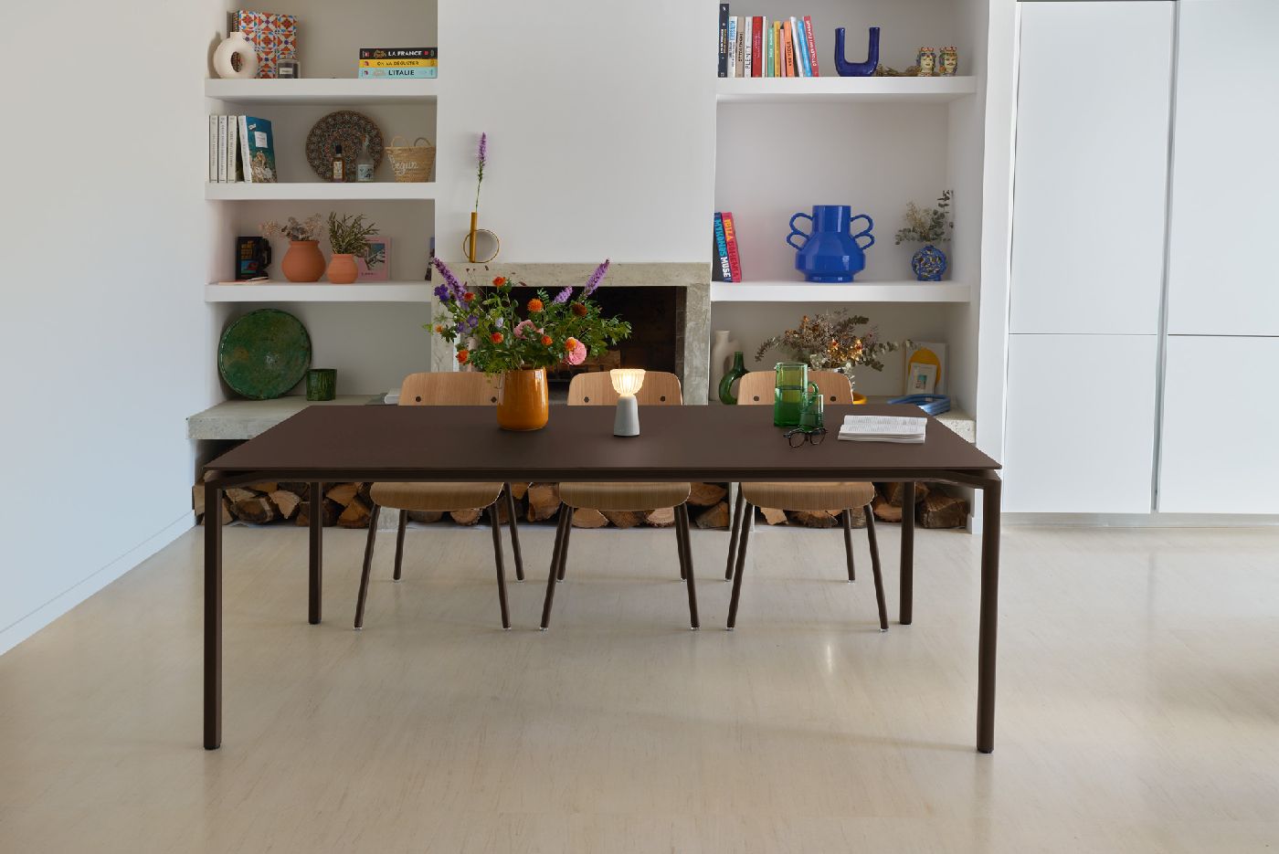 Studie Chair stoel van eikenhout voor binnen, Fermob