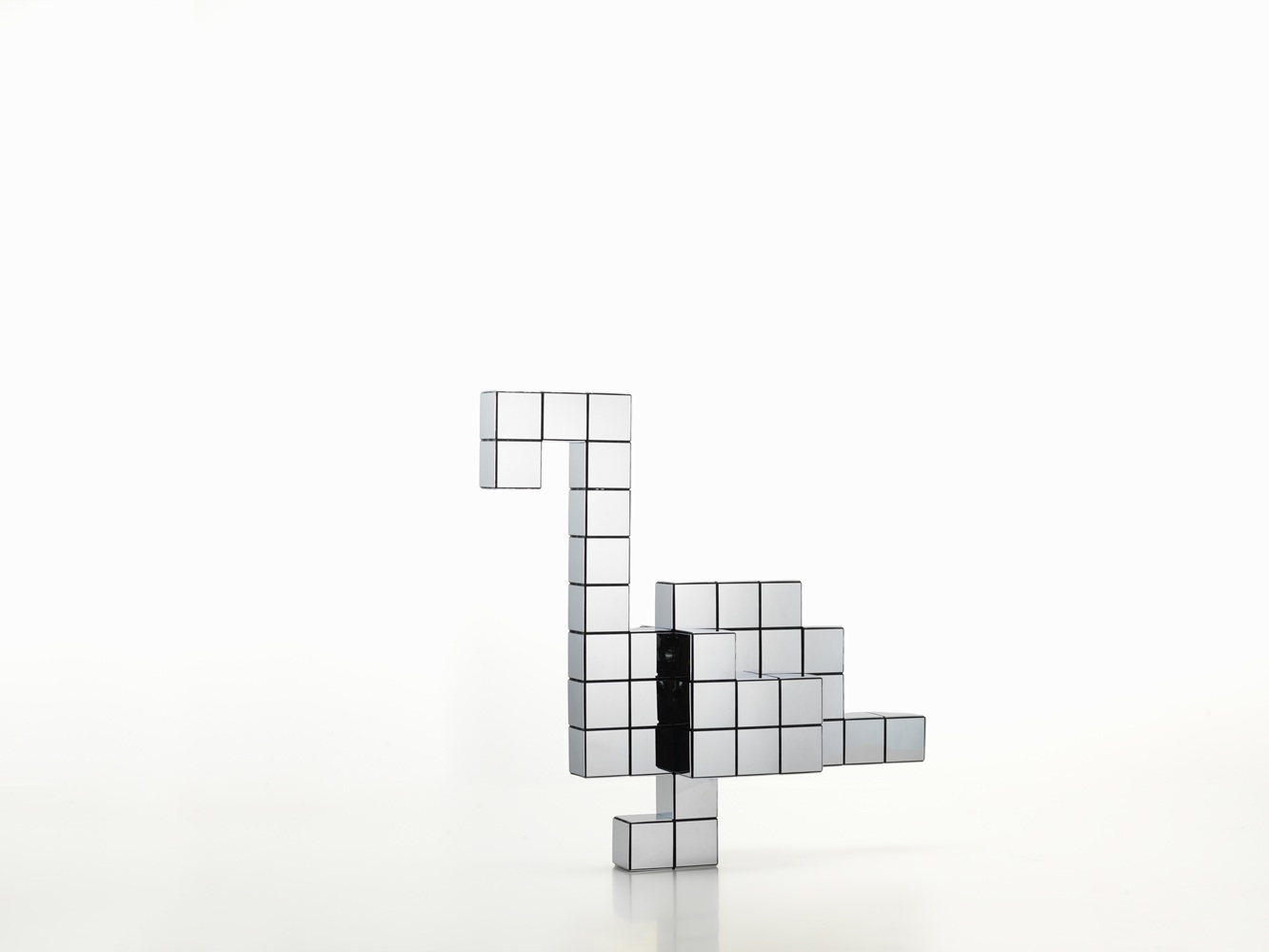 Panton Cubes Flamingo Chrome Sculptuur Vitra